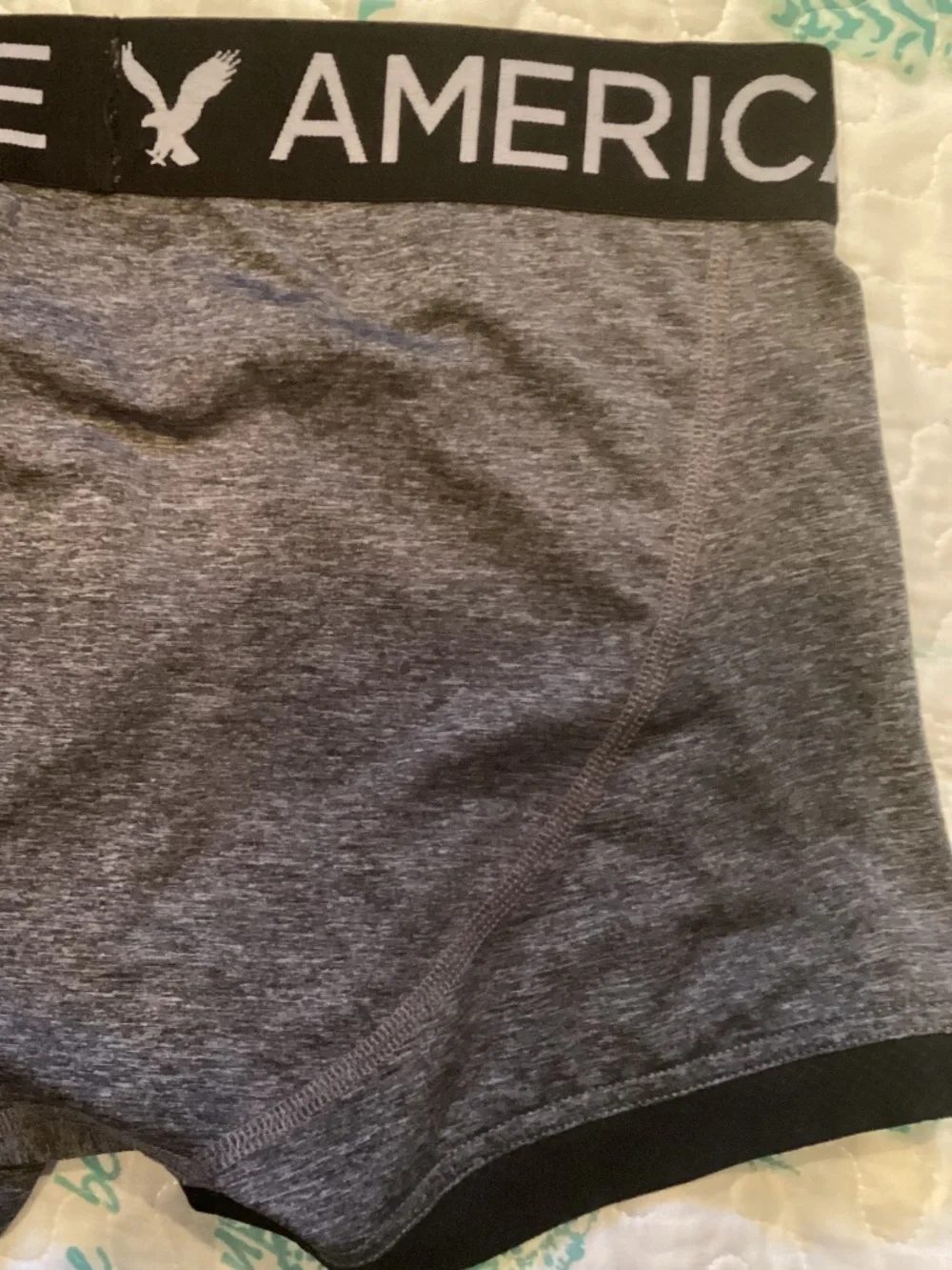 American Eagle gray and black medium trunks